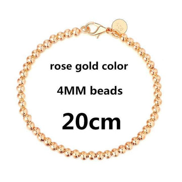 Pretty Gold color silver color beads Bracelet - Best Online Prices - The Jewellery Supermarket